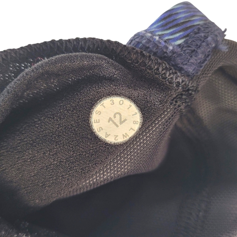 Lululemon Free To Be Strappy Yoga Bra Space Dye Sapphire Blue Size 12 - Picture 6 of 13
